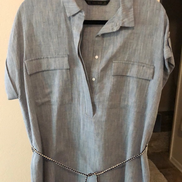 Zara summer tunic with cord belt - Picture 2 of 3